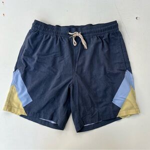 Fair Harbor Bayberry Trunk swim suit, Men's Large, blue, with liner